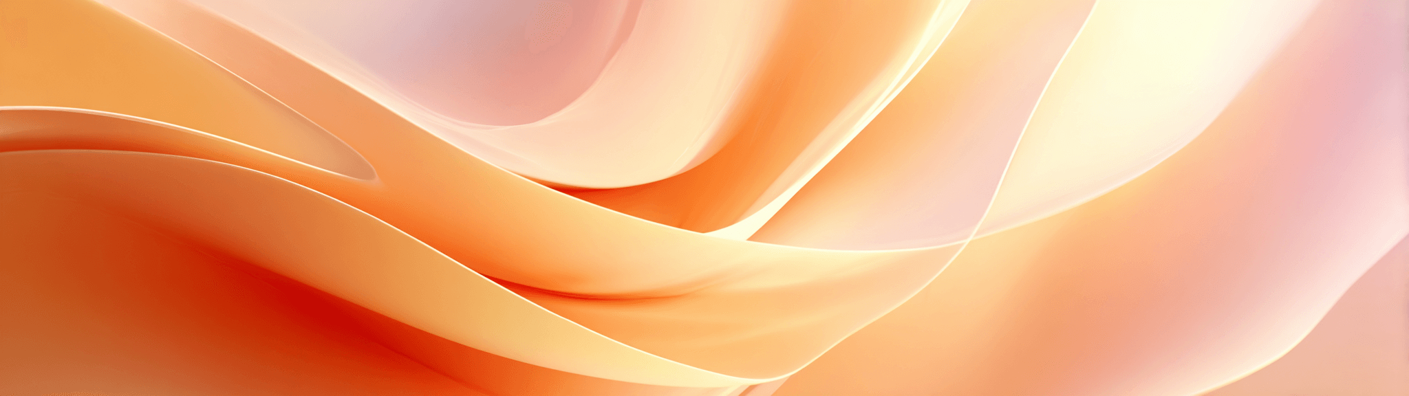 Abstract flowing design in warm orange tones